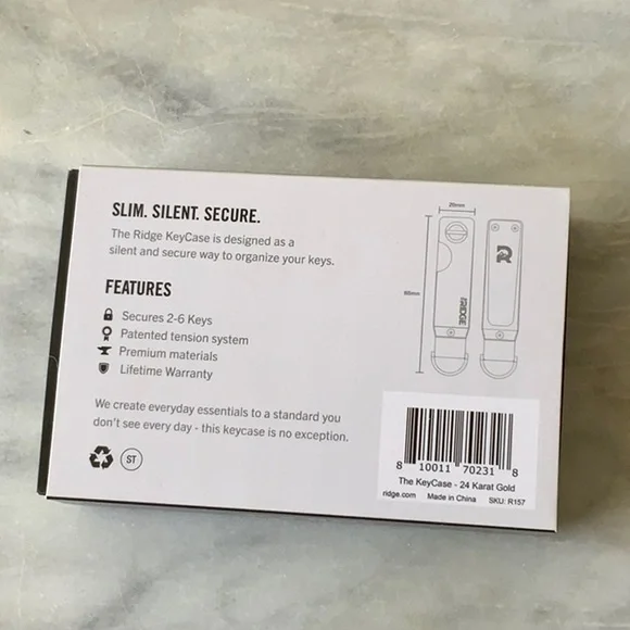 The Ridge 24 Karat Gold Key Case - Picture 2 of 11